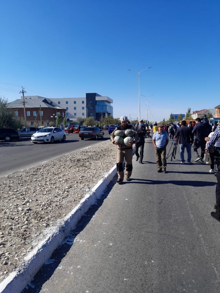 Қызылордада Шиелі ауданының ауыл шаруашылығы өнімдерінің жәрмеңкесі өтуде