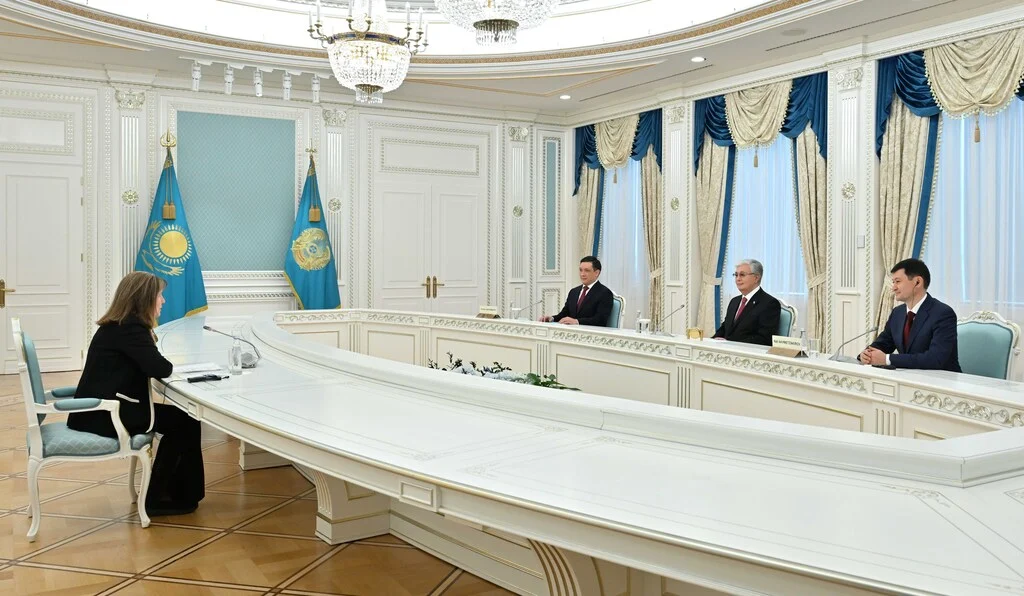 Мемлекет басшысы Халықаралық сот әкімшілігі қауымдастығының (IАСА) президенті Памела Харристі қабылдады ￼