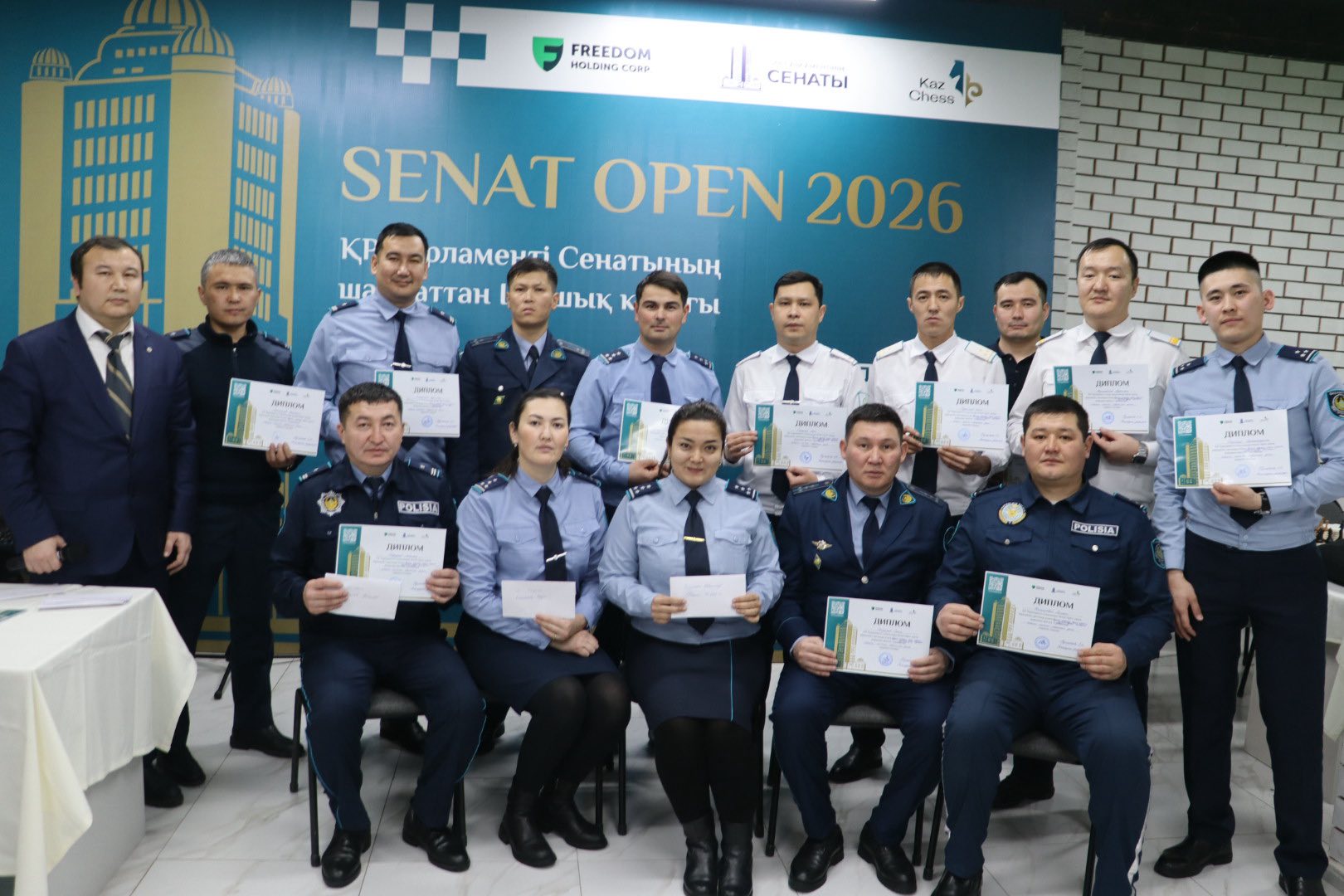 Қызылордалық полицейлер шахмат жарысына қатысты