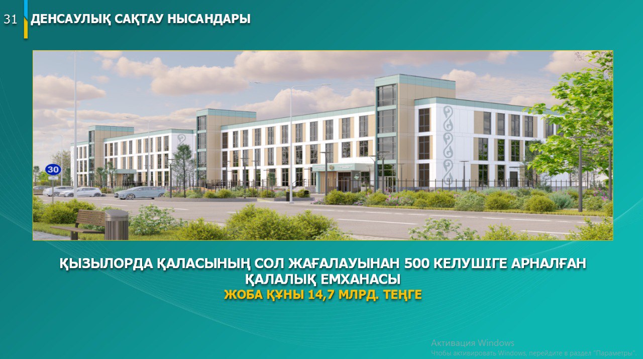 Денсаулық сақтау саласы жүйелі даму үстінде