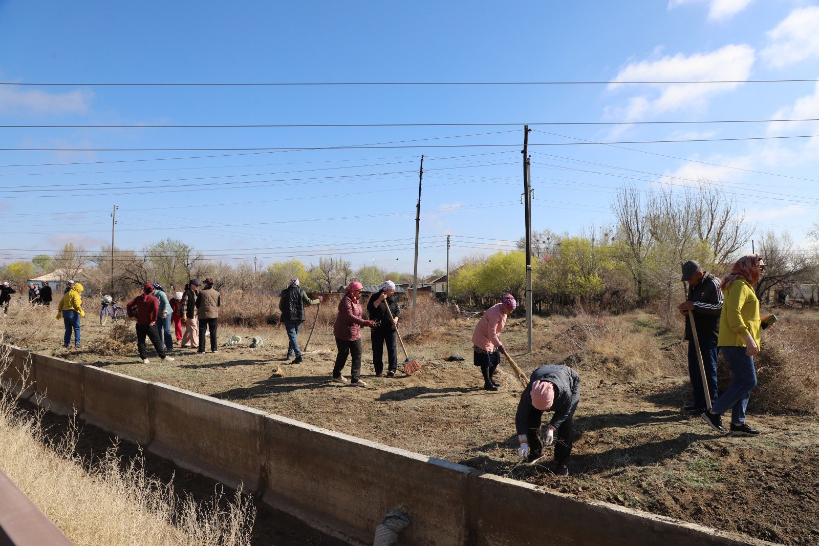 «Таза Қазақстан»: Қармақшыда сенбілік жұмыстары жүйелі жалғасуда