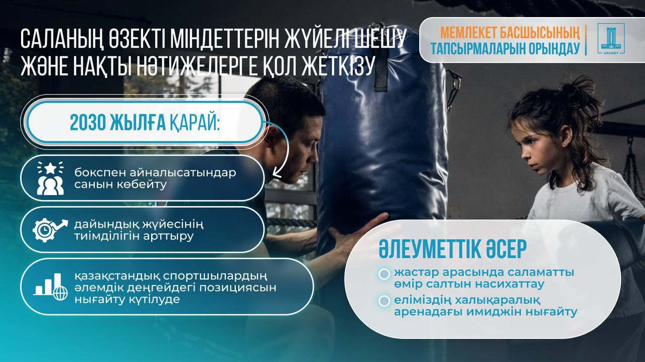 Үкімет 2026–2030 жылдарға арналған боксты дамыту тұжырымдамасын бекітті