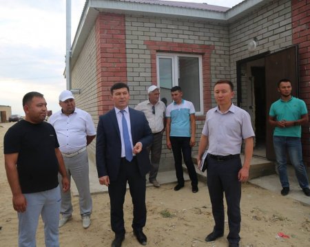 Аудан әкімі құрылыс нысандарын аралады