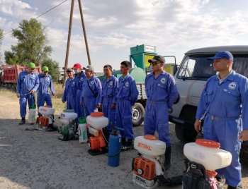 АРЫСТА ЖАМБЫЛ МЕН ҚЫЗЫЛОРДА ОБЛЫСЫНЫҢ МАМАНДАРЫ ДЕЗИНФЕКЦИЯЛАУДЫ БАСТАП КЕТТІ