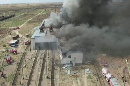 Арыста деподан шыққан өрт сөндірілді- ТЖК